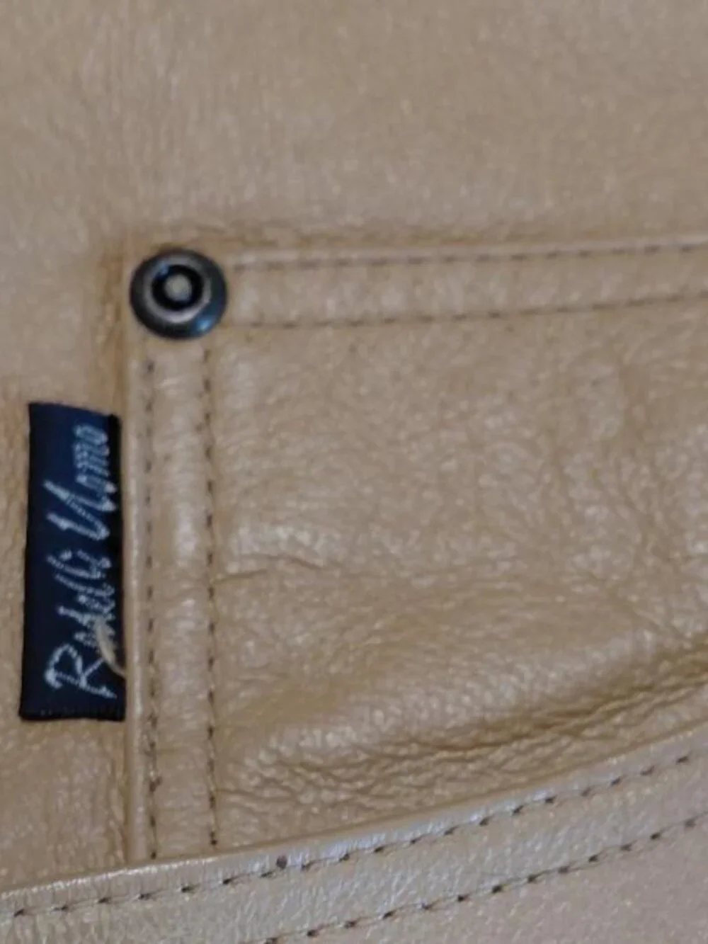 Rodelli Uomo Tan Leather Pants